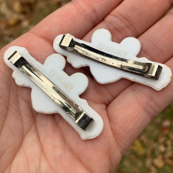 Vintage Disney Mickey Mouse Hair Barrettes - Picture 3 of 3